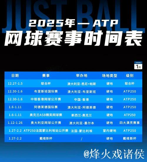 体育赛历——全年精彩赛事一图尽览